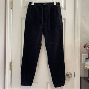 Men’s Corduroy Joggers in Black